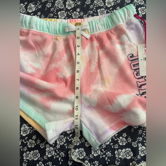 Justice Tie-Dye and Blue Kids Shorts - Picture 13 of 14